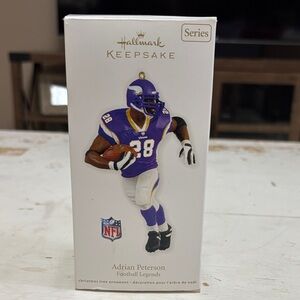 Hallmark Keepsake 2011 NIB NFL Football Legends Adrian Peterson Ornament